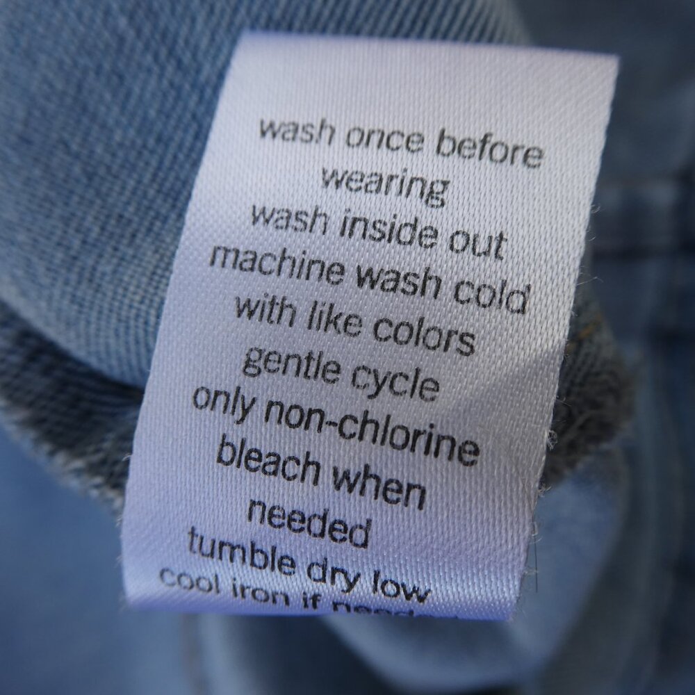 Vintage 90s Y2K Stretchy Denim Tank Dress Square Neck Full Button Belt Pockets - Picture 6 of 6